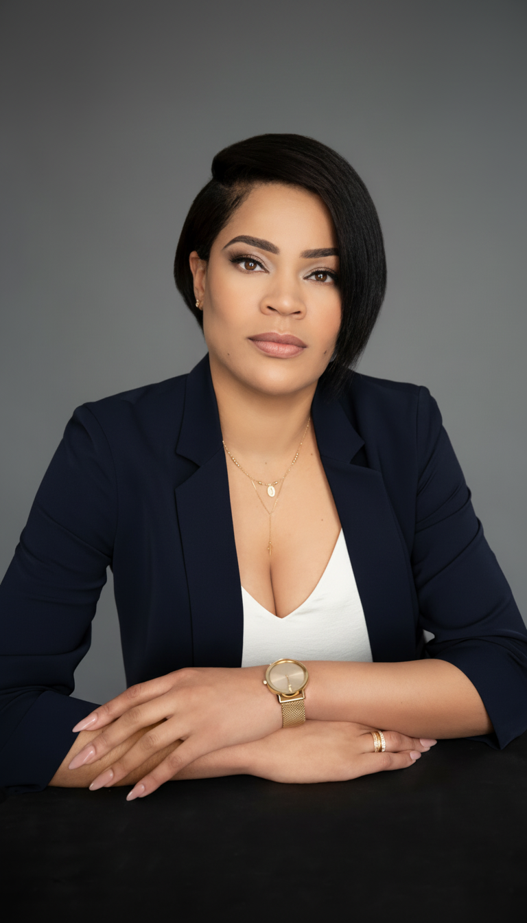 Edit the portrait so that Dr. Brittany A. McDonald's entire head is visible in the picture, not cropped at the top.